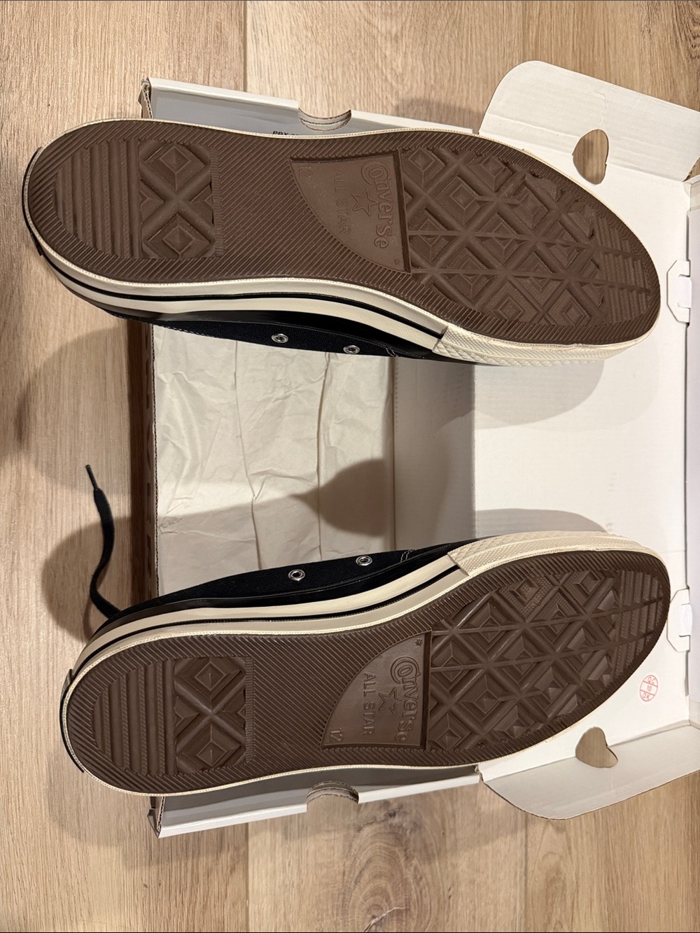 Moncler Black Low-Top Canvas Sneakers with White Toe Cap - Picture 6 of 6